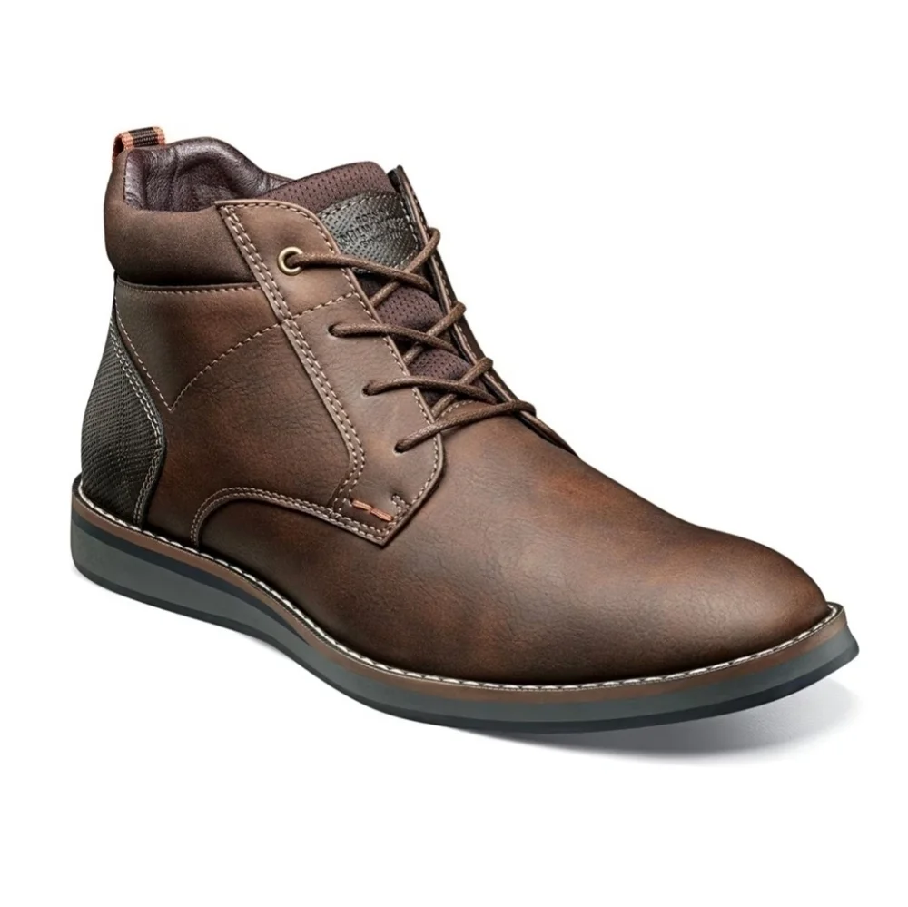 Nunn Bush Circuit DC PTBT Plain Toe Casual Boot Men’s 12 comfort Gel Mem Foam